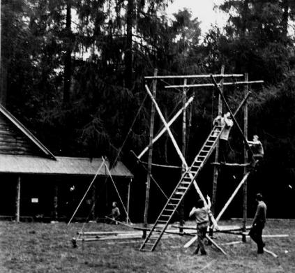 The tower from a distance